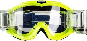 Kenny Crossbril Track-MAX Roll-Off Blauw/Neon Geel