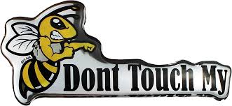 Tankpad Proverbs Sticker Vespa 3D Chrome Wasp